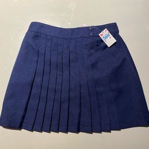 Justice navy blue uniform skirt